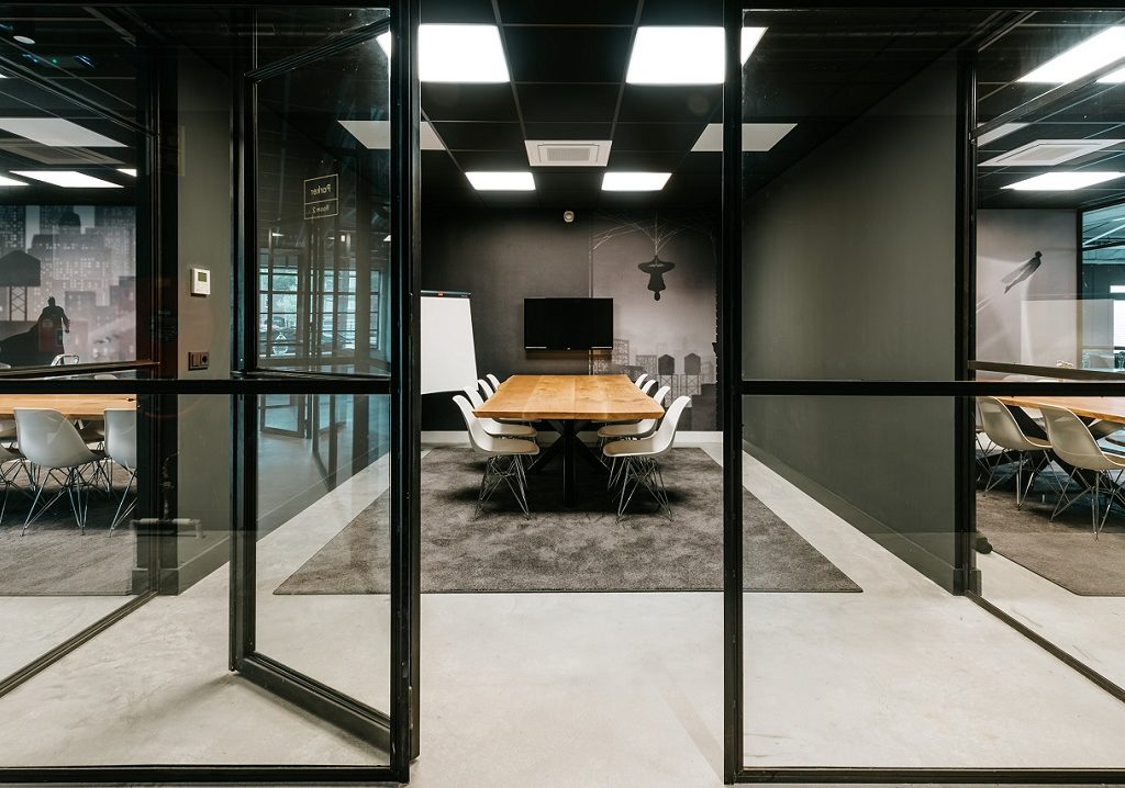 fotobehang kantoor realisatie vergaderruimtes in Amsterdam